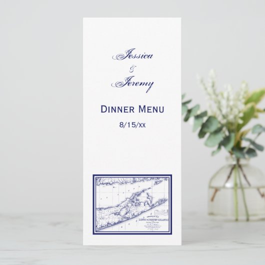 Long Island The Hamptons Map VC Kaart (Staand voorkant)