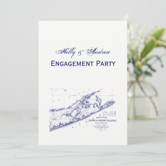 Long Island The Hamptons Map VC Kaart (Staand voorkant)