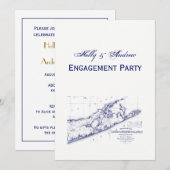 Long Island The Hamptons Map VC Kaart (Voorkant / Achterkant)