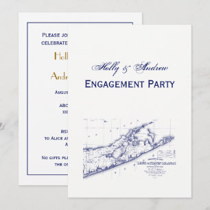 Long Island The Hamptons Map VC Kaart