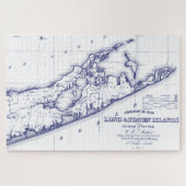 Long Island The Hamptons Map VC Legpuzzel (Horizontaal)