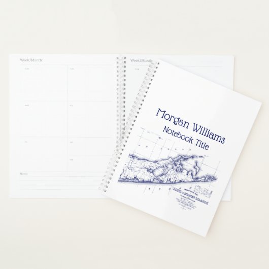 Long Island The Hamptons Map VC Planner (Display)