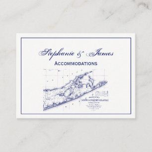 Long Island The Hamptons Map VC Visitekaartje
