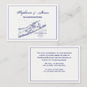 Long Island The Hamptons Map VC Visitekaartje (Voorkant / Achterkant)