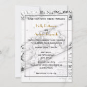 Long Island The Hamptons Map VC Wedding Black Kaart (Achterkant)