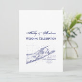 Long Island The Hamptons Map VC Wedding Kaart (Staand voorkant)