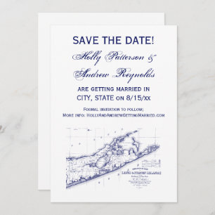 Long Island The Hamptons Map VC Wedding Kaart