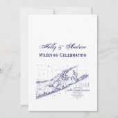 Long Island The Hamptons Map VC Wedding Kaart (Voorkant)