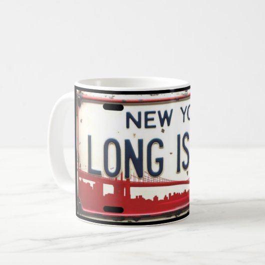 Long Island-vergunning Mug Koffiemok (Voorkant links)