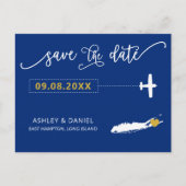 Long Island Wedding Save the Date Map Briefkaart (Voorkant)