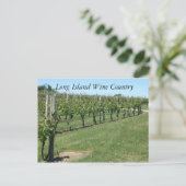 Long Island Wine Land Briefkaart (Staand voorkant)