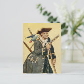 “Long John Silver” uit “Schateiland” Briefkaart (Staand voorkant)
