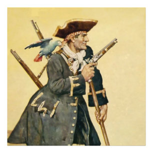 “Long John Silver” uit “Schateiland” Foto Afdruk