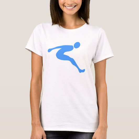 Long Jump - Baby Blue T-shirt (Voorkant)