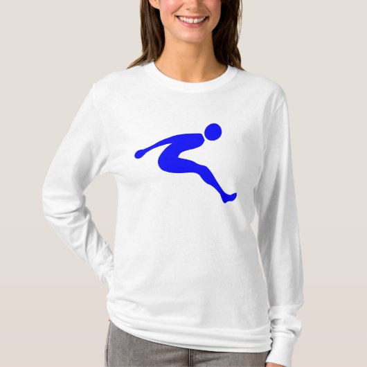 Long Jump - Blue T-shirt (Voorkant)