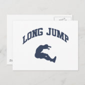 Long Jump Briefkaart (Voorkant / Achterkant)
