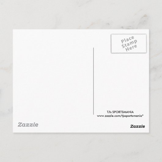 Long Jump Briefkaart (Achterkant)