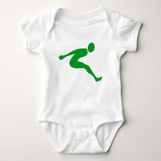 Long Jump - Grass Green Romper (Voorkant)