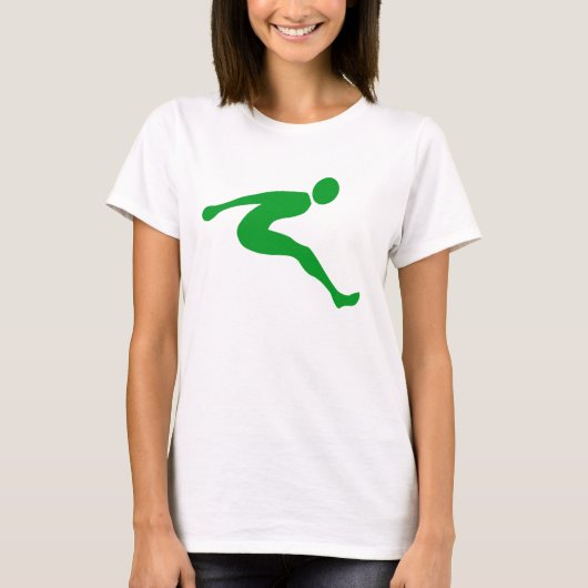 Long Jump - Grass Green T-shirt (Voorkant)