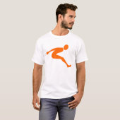 Long Jump - Oranje T-shirt (Voorkant volledig)