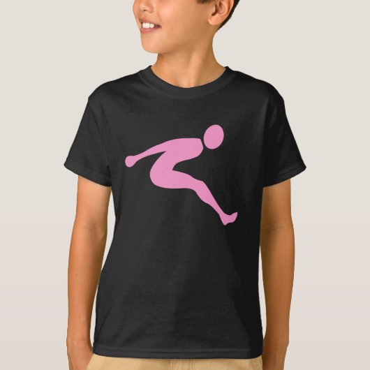 Long Jump - Roze T-shirt (Voorkant)