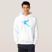 Long Jump - Sky Blue Hoodie (Voorkant volledig)