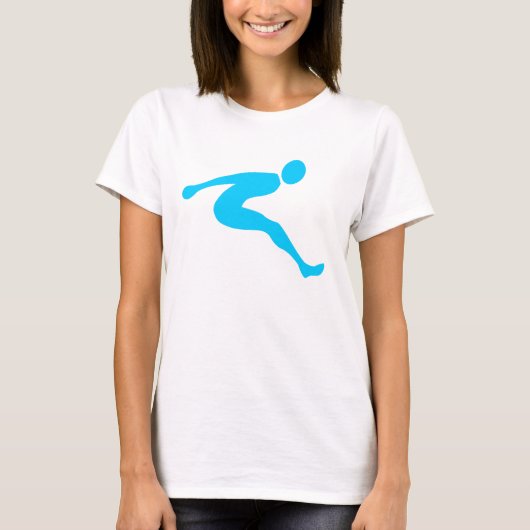Long Jump - Sky Blue T-shirt (Voorkant)