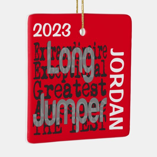 Long Jumper Extraordinaire CUSTOM Keramisch Ornament (Rechts)