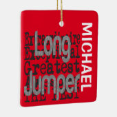 Long Jumper Extraordinaire CUSTOM Keramisch Ornament (Rechts)