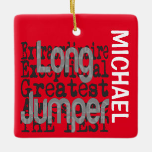 Long Jumper Extraordinaire CUSTOM Keramisch Ornament