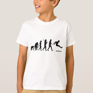 Long Jumper long springen evolutie kinder atletisc T-shirt