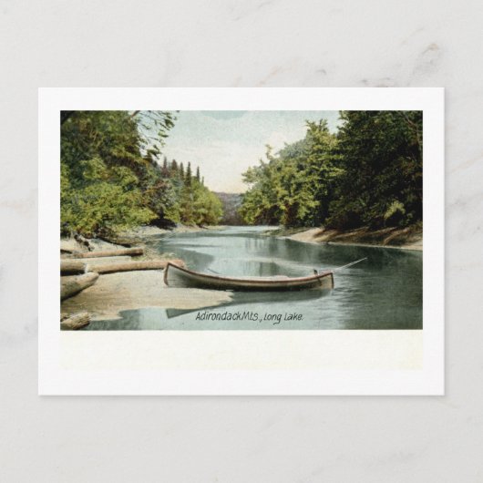 Long Lake, Adirondack Mountains, NY 1906  Briefkaart (Voorkant)
