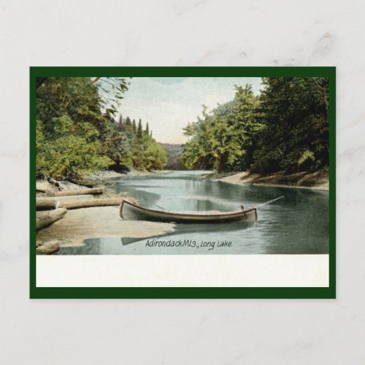 Long Lake, Adirondack Mountains, NY 1906  Briefkaart (Voorkant)