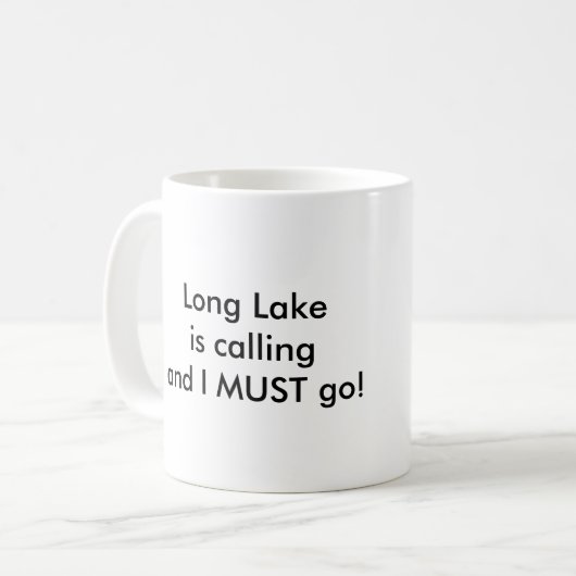 Long Lake is Calling - Snowschoenen Mok (Voorkant links)