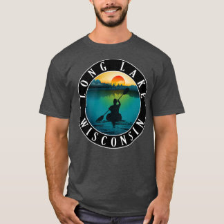 Long Lake Wisconsin Kayaking T-shirt
