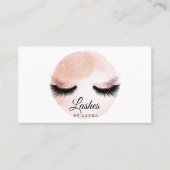 Long Lash Extension Make-up Artist Blush Pink Visitekaartje (Voorkant)