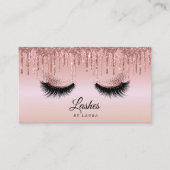 Long Lash Extension Make-up Artist Dripping Gold Visitekaartje (Voorkant)