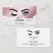 Long Lash Extension Make-up Artist Wink Eye Visitekaartje (Voorkant / Achterkant)