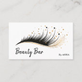 Long Lash Extension Make-up Feather Beauty Salon Visitekaartje (Voorkant)