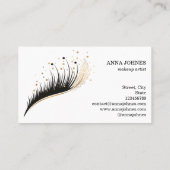 Long Lash Extension Make-up Feather Beauty Salon Visitekaartje (Achterkant)