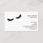 Long Lash Extension Makeup Artist Beauty Salon Visitekaartje (Achterkant)