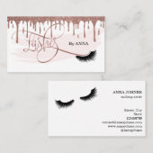 Long Lash Extension Makeup Artist Beauty Salon Visitekaartje (Voorkant / Achterkant)