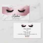 Long Lash Extension Makeup Artist Roos Gold Visitekaartje (Voorkant / Achterkant)