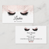 Long Lash Extension Makeup Artist Roos Gold Visitekaartje (Voorkant / Achterkant)