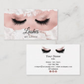 Long Lash Extension Makeup Artist Roos Gold Visitekaartje (Voorkant / Achterkant)