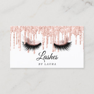Long Lash Extension Makeup Artist Roos Gold Visitekaartje
