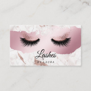 Long Lash Extension Makeup Artist Roos Gold Visitekaartje