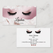 Long Lash Extension Makeup Artist Roos Gold Visitekaartje (Voorkant / Achterkant)