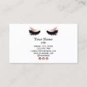 Long Lash Extension Makeup Artist Roos Gold Visitekaartje (Achterkant)