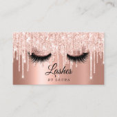 Long Lash Extension Makeup Artist Roos Gold Visitekaartje (Voorkant)